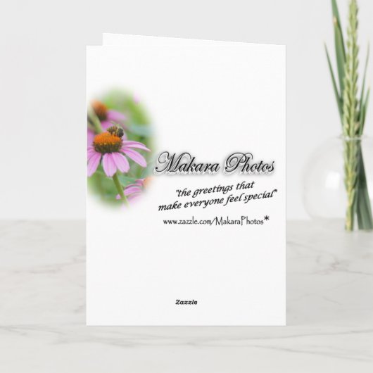 Ruby Throated Kolibrie - aanpassen Kaart (Achterkant)