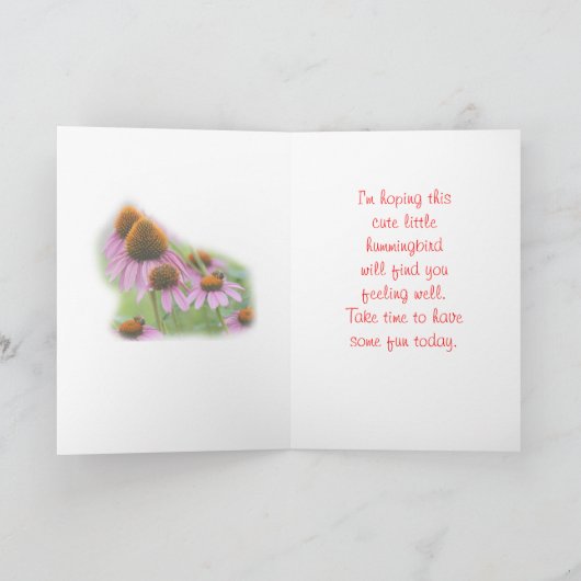 Ruby Throated Kolibrie - aanpassen Kaart (Binnen)