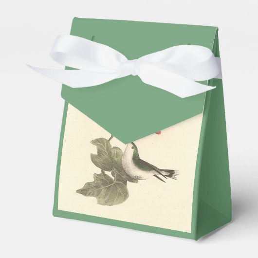 Ruby-throated kolibrie, verjaardag of andere parti bedankdoosjes (Voorkant Zijde)