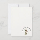 Ruby-throated kolibrie, verjaardag of andere parti bedankkaart (Achterkant)