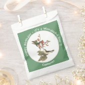 Ruby-throated kolibrie, verjaardag of andere parti bedankzakje (Geknipt)