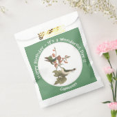 Ruby-throated kolibrie, verjaardag of andere parti bedankzakje (Gezegeld)