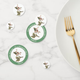 Ruby-throated kolibrie, verjaardag of andere parti confetti