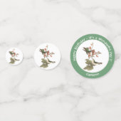 Ruby-throated kolibrie, verjaardag of andere parti confetti (Voorkanten)