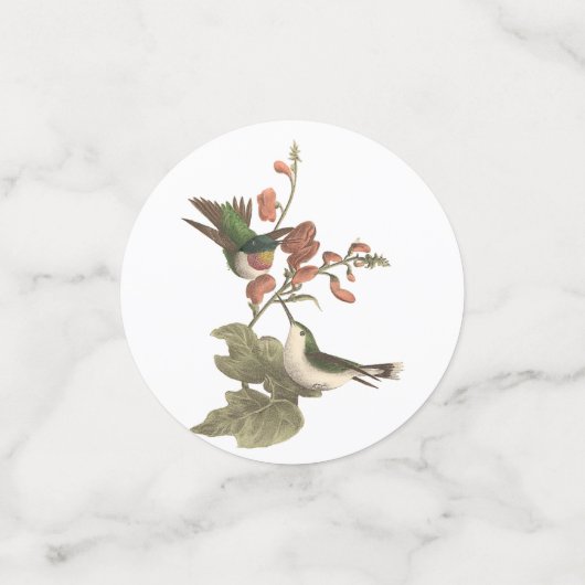 Ruby-throated kolibrie, verjaardag of andere parti confetti (Kleine voorkant)