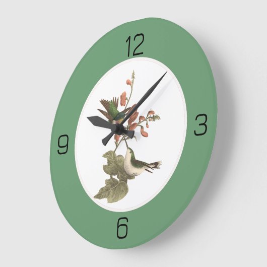 Ruby-throated kolibrie, verjaardag of andere parti grote klok (Hoek)