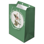 Ruby-throated kolibrie, verjaardag of andere parti medium cadeauzakje (Achterkant Gekanteld)