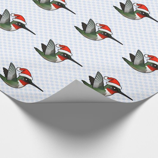 Ruby-throated Santa Cadeaupapier (Hoek)
