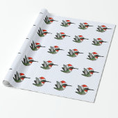 Ruby-throated Santa Cadeaupapier (Uitgerold)