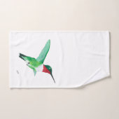 Ruby thromingbird bad handdoek (Handdoek)