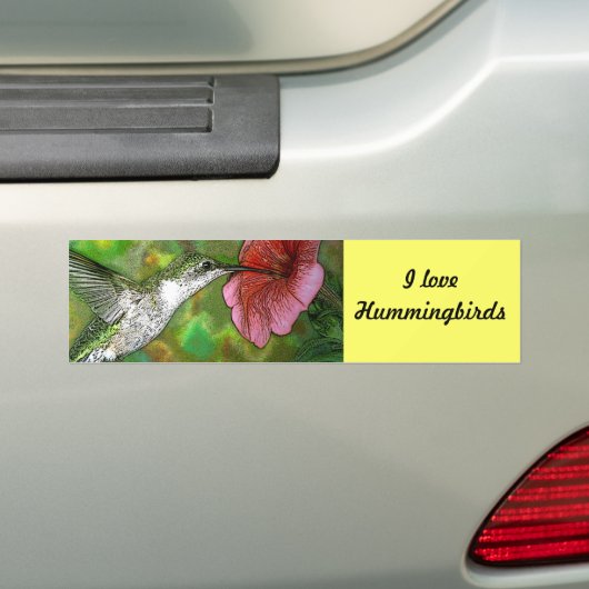 Ruby thromingbird bumpersticker (Op auto)
