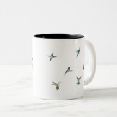 Ruby-troebele Hummingvogels Moederdag Tweekleurige Koffiemok (Voorkant rechts)