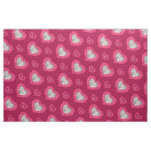 Ruby trouwdag aangepaste foto patroon stof (Fat Quarter)