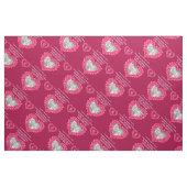 Ruby trouwdag gepersonaliseerd patroon stof (Fat Quarter)