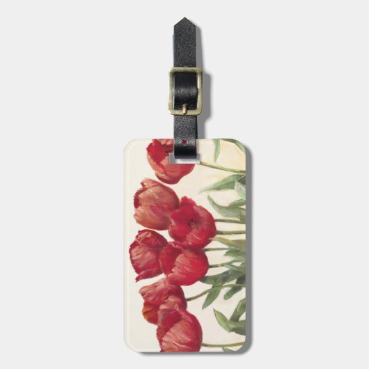 Ruby Tulips Bagagelabel (Voorkant verticaal)