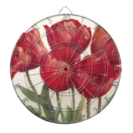 Ruby Tulips Dartbord (Voorkant)