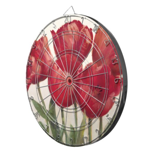 Ruby Tulips Dartbord (Voorkant Rechts)