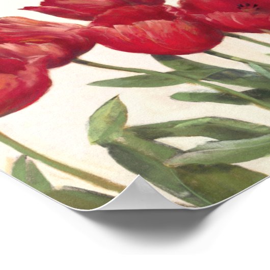 Ruby Tulips Poster (Hoek)