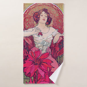 Ruby (Vier juwelen), Alphonse Mucha Badhanddoek