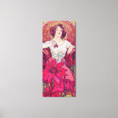 Ruby (Vier juwelen), Alphonse Mucha Canvas Afdruk (Voorkant)