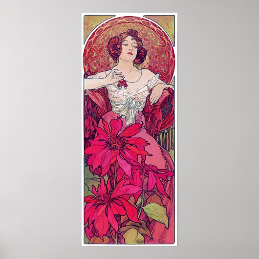 Ruby (Vier juwelen), Alphonse Mucha Poster (Voorkant)