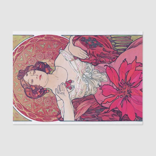 Ruby (Vier juwelen), Alphonse Mucha Tissuepapier (Voorkant)