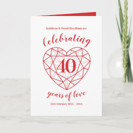 Ruby viert 40 jaar liefde 40-jarig jubileum