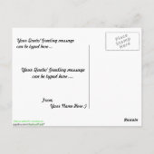 Ruby-vol Kinglet Briefkaart (Achterkant)