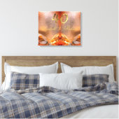 Ruby Wedding 40th Wedding Jubileum Canvas Afdruk (Insitu (Slaapkamer))
