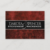 Ruby Wedding | Crimson Granaat Rood thema invoegen Informatiekaartje (Voorkant)