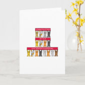 Ruby Wedding Gefeliciteerd Cartoon Katten Kaart (Gele Bloem)