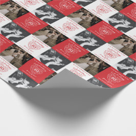 Ruby Wedding Jubileum 2 foto's rood wit Cadeaupapier