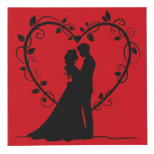 Ruby Wedding Jubileum 40 jaar Gepersonaliseerd Kubus (Rechts)