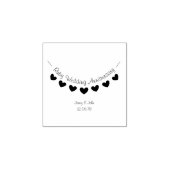 Ruby Wedding Jubileum envelop uitnodigingsstempel Rubberstempel (Afrduk)