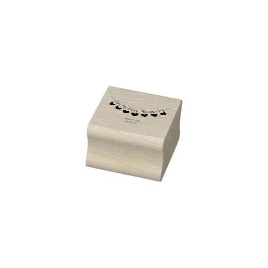 Ruby Wedding Jubileum envelop uitnodigingsstempel Rubberstempel (Stempel)