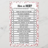 Ruby Wedding Jubileum Party Game (Achterkant)