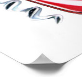 Ruby Wedding Jubileum Poster, met Poster (Hoek)