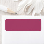 Ruby Wine Effen Kleur | Klassiek | Elegant Etiket (Insitu)