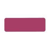 Ruby Wine Effen Kleur | Klassiek | Elegant Etiket (Voorkant)
