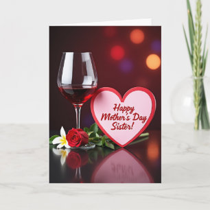 Ruby Wine Gelukkige Moederdag Kaart