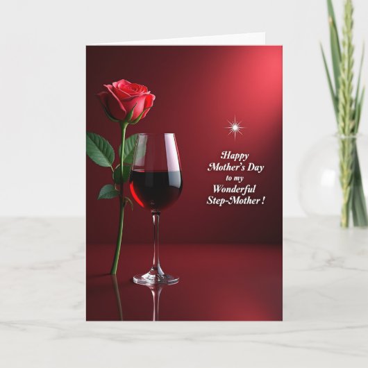Ruby Wine Moederdagkaart Kaart (Voorkant)