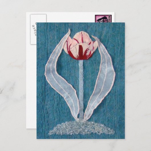 Ruby Wings Design First Tulip Briefkaart (Voorkant / Achterkant)