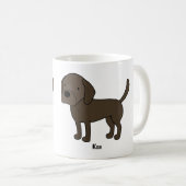 Rubyfornia Chocolate Lab Klassieke Mok (Voorkant rechts)