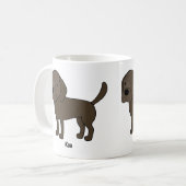 Rubyfornia Chocolate Lab Klassieke Mok (Voorkant links)