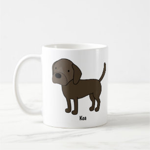Rubyfornia Chocolate Lab Klassieke Mok
