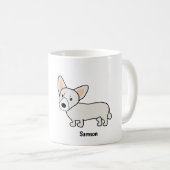 Rubyfornia Pembroke Welsh Corgi Classic Mok (Voorkant rechts)