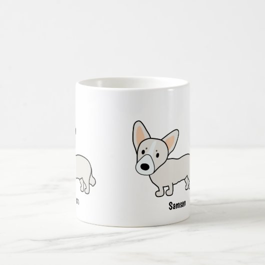 Rubyfornia Pembroke Welsh Corgi Classic Mok (Center)