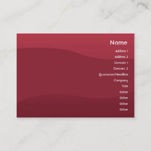 Rubyred Wave - Chubby Visitekaartje