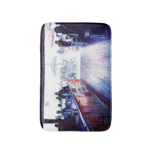 Ruby's, Coney Island, New York Badmat (Voorkant Verticaal)