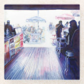 Ruby's, Coney Island, New York Glazen Onderzetter (Voorkant)